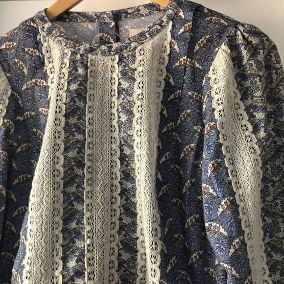 La Vie Rebecca Taylor Woodblock Lily Lace Top size S - Picture 3 of 10